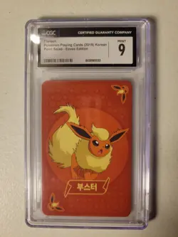CGC 9 Flareon 2019 Korean Point Salad Eevee Edition Playing Cards - Image 1