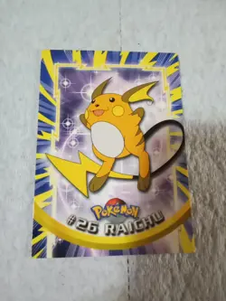 1999 Topps TV Animation Edition Raichu Pokemon Card #26 Non-Holo Blue Label - Image 1