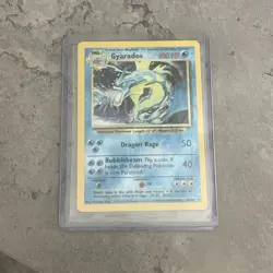 1999 Pokemon TCG Gyarados Holo Rare Card Base Set 6/102 Vintage WOTC LP - Image 1