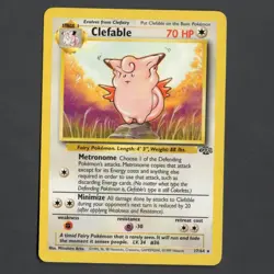 Clefable Pokemon Jungle Set Card 17/64 Non-Holo Rare - Image 1