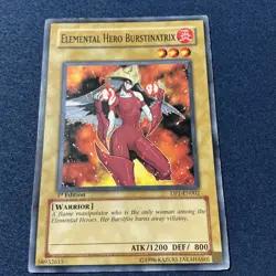Yugioh Card Elemental Hero Burstinatrix 1st Edition-DP1-EN002 - Image 2