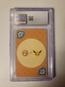 CGC 9 Vaporeon 2019 Korean Point Salad Eevee Edition Playing Cards - Image 2