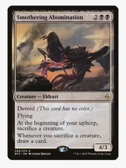 Smothering Abomination | BFZ | EDH Staple Aristocrats | Sac Card Draw Engine |NM - Image 1