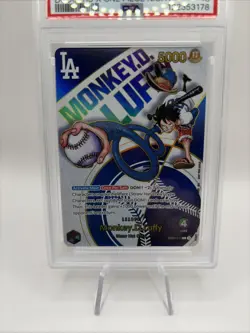 PSA 10 GEM MINT One Piece Los Angeles Dodgers Monkey D. Luffy Promo Card English - Image 3