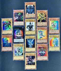 2008 Yugioh anniversary pack 14 + 2cards set Lost Art signed by Kazuki Takahashi - Image 1
