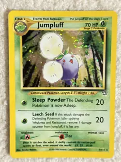 Jumpluff 7/111 Neo Genesis Holo Rare SWIRL Pokemon Card TCG Good Condition! - Image 1