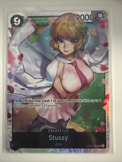 Stussy OP07-085 SR ONE PIECE Tcg Card Game NM Black - Image 5