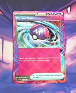 Pokemon TCG Master Ball 153/162 Temporal Forces SV05 Ace Spec Rare Holo Card - Image 1
