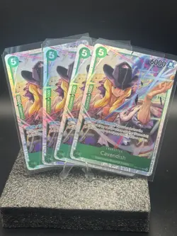One Piece PRB02 Cavendish English Playset EB01-012 4 Card Premium Set Best Vol.2 - Image 1