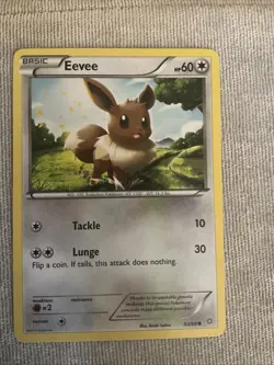 Pokemon TCG Eevee Card Ancient Origins Regular, 63/98, XY - Image 1