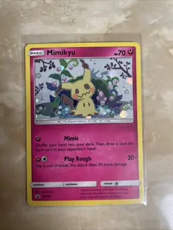 Mimikyu Promo SM163 Team Up Blister Pokemon Card Sun & Moon Holo - Image 1