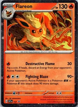 Flareon - (Cosmos Holo) Promo SV: Scarlet & Violet Promo Cards 167 NM - Image 1
