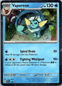 Vaporeon - (Cosmos Holo) Promo SV: Scarlet & Violet Promo Cards 168 NM - Image 1