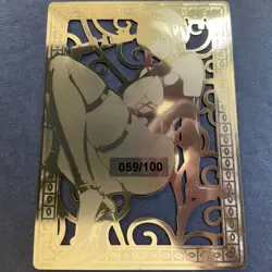 WES - Goddess Story Gold METAL Card - Serial Number #059/100! Makima Chainsaw - Image 5