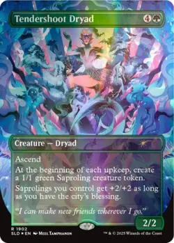Tendershoot Dryad (Double Rainbow Foil) -Foil Near Mint MTG Secret Lair - Image 1