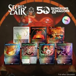 Secret Lair x Dungeons & Dragons: Exhibition of Adventure MTG Magic FOIL SEALED - Image 1