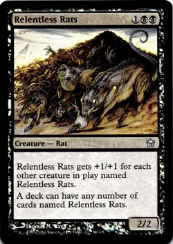 MTG Relentless Rats | NM Foil | Fifth Dawn {5DN} - Image 2