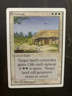 *** UNLIMITED Farmstead *** NM-Mint Beauty! - DUTY FREE - MtG Magic - Image 1