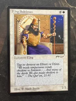 *** ARABIAN NIGHTS King Suleiman *** EX-NM Beauty! - DUTY FREE - Magic MtG - Image 1