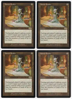 Noetic Scales x4 4x 1998 Urza's Saga PLAYSET Colorless Artifact MTG SP - NM AZ1 - Image 1