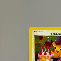 ______'s Pikachu 24/53 Holo Wotc Black Star Promo Birthday Pokemon TCG LP - Image 2