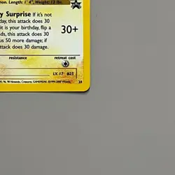 ______'s Pikachu 24/53 Holo Wotc Black Star Promo Birthday Pokemon TCG LP - Image 4