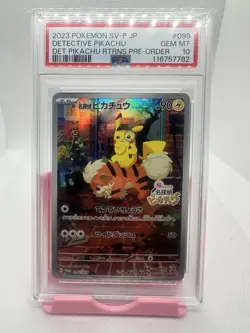 2023 POKEMON JPN DETECTIVE PIKACHU RETURNS PROMO #098 DETECTIVE PIKACHU PSA 10 - Image 1