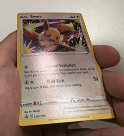 Pokemon Eevee SWSH118 Black Star Promo 🌀 HD GALAXY SWIRL 🌀 S1 - Image 5