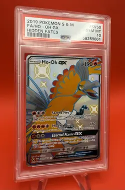 2019 Pokemon SM Hidden Fates Shiny Ho-Oh GX Full Art FA #SV50 PSA 10 SV50 - Image 4