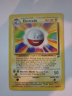 Pokemon TCG Electrode 25/130 Base Set 2 Non Holo Rare 1999 Vintage WoTC - Image 1