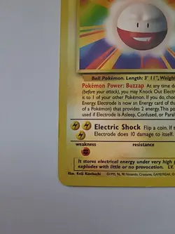 Pokemon TCG Electrode 25/130 Base Set 2 Non Holo Rare 1999 Vintage WoTC - Image 2
