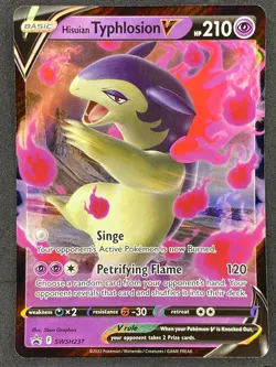 Pokemon Hisuian Typhlosion V SWSH237 SWSH Black Star Promo NM - Image 1