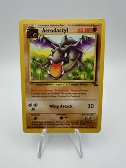Pokemon Fossil Aerodactyl 16/62 Unlimited Regular Rare Pokemon TCG LP - Image 1