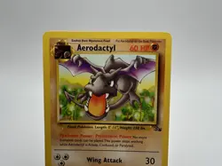 Pokemon Fossil Aerodactyl 16/62 Unlimited Regular Rare Pokemon TCG LP - Image 2