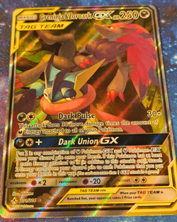 Greninja & Zoroark GX 201/214 - Unbroken Bonds Alt Art Tag Team 2019 Pokemon TCG - Image 2