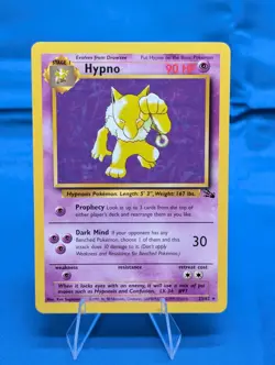 Pokemon TCG Hypno Fossil 23/62 Regular 1999-2000 Wizards Base Set Rare - Image 1