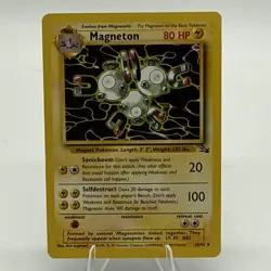 Pokemon TCG Magneton Fossil 26/62 Regular 1999-2000 Wizards Base Set - Image 1