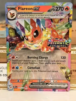 Flareon ex - (Prismatic Evolutions Stamp) Surprise Box Promo Pokemon - Image 1