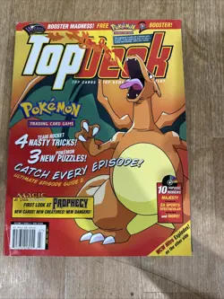 Top Deck Issue 7 Magazine Pokemon Cover Charizard 2000 Rare - Image 1