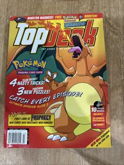 Top Deck Issue 7 Magazine Pokemon Cover Charizard 2000 Rare - Image 2