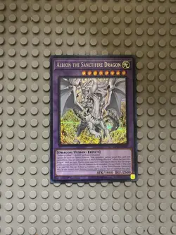 Yu-Gi-Oh! Albion the Sanctifire Dragon Prismatic Secret Rare MP24-EN082 - Image 1