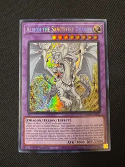 YuGiOh Albion the Sanctifire Dragon MP24-EN082 (Prismatic SE) (NM) - Image 1