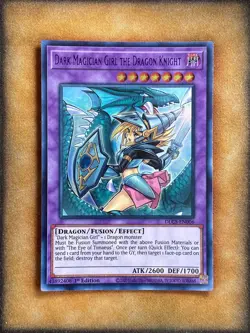 Yugioh Dark Magician Girl the Dragon Knight DLCS-EN006 Ultra Alt Art PURPLE NM - Image 1