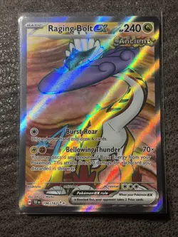Pokemon - Raging Bolt ex - 196/162 - SV Temporal Forces - Full Art Card - Image 2