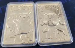 Pokemon 23K Gold-Plated Card Pikachu And Poliwhirl In Protective Case - Image 2