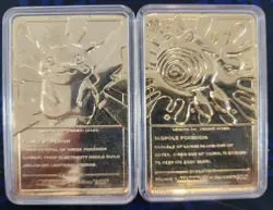 Pokemon 23K Gold-Plated Card Pikachu And Poliwhirl In Protective Case - Image 3
