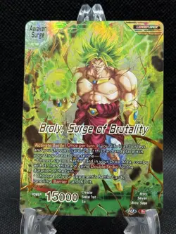 Broly Surge of Brutality GOLD STAMP Foil Dragon Ball Super Card Game | NM - Image 1
