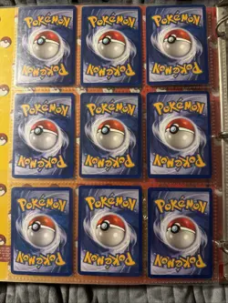 Vintage Pokemon Binder 25 Holo Cards 180 Cards Lot Base Set Jungle Set Plus More - Image 3