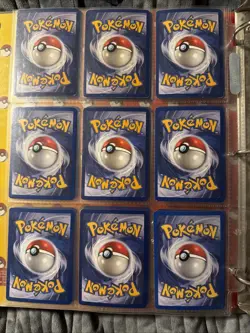 Vintage Pokemon Binder 25 Holo Cards 180 Cards Lot Base Set Jungle Set Plus More - Image 5
