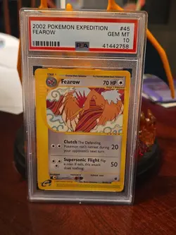 Pokemon Expedition Fearow Card 45/165 Non Holo Rare PSA 10 - Image 1